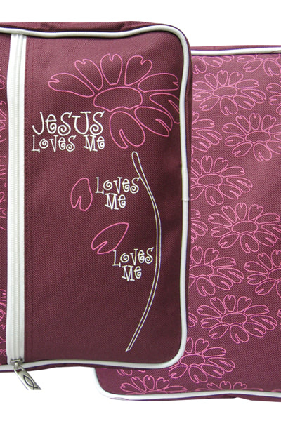 Canvas Bible Cover Jesus Loves Xl
