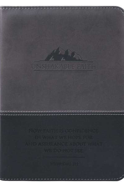 Imitation Leather Unshakable Faith Grey/Black L