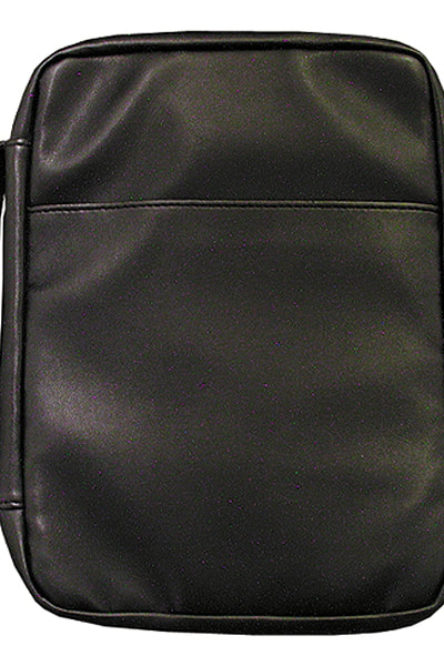 Bible Cover Imitation Leather Black Xl