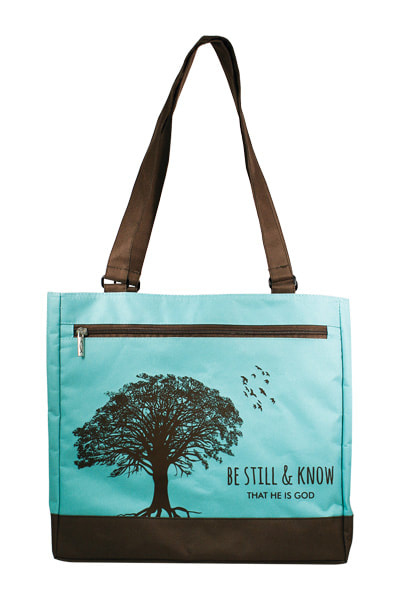 Tote bag- Be Still & Know- Blue