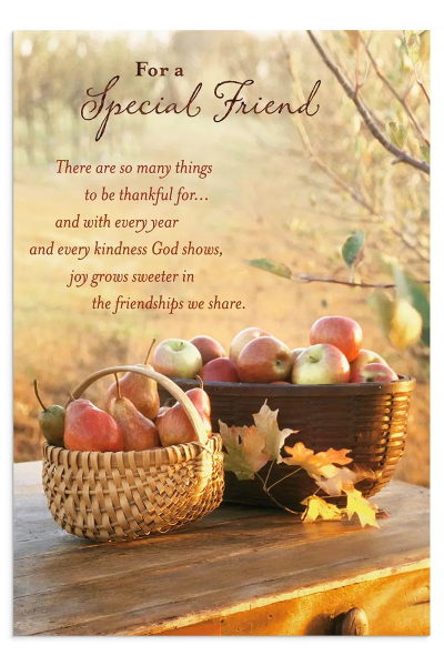 Thanksgiving - Special Friend - Joy Grows Sweeter