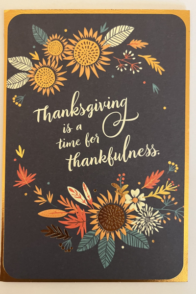 Thanksgiving - Mom & Dad-A Time for Thankfulness