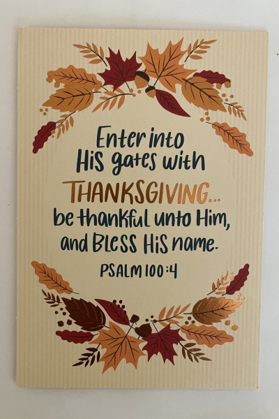 THANKSGIVING - ENTER INTO HIS GATES