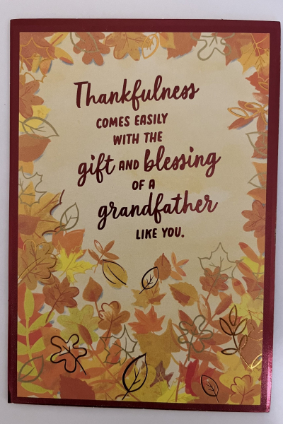 Thanksgiving - Thankfulness Comes Easily-Grandfather