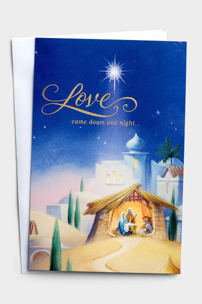 Christmas-Love Came Down One Night - 18 Christmas Boxed Cards, KJV